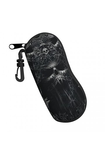 Étui souple pour lunettes de soleil avec fermeture éclair et clip de ceinture - Pour homme et femme