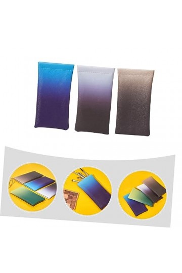 Beaupretty 3Pcs Lunettes Sac Tissu Étui À Lunettes De Soleil Organisateur Sacs Microfibre Pochette De Lunettes De Soleil Sacs