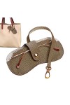 Sac à lunettes de soleil en cuir – Étui à lunettes avec clip ceinture et dragonne – Belle et élégante – Étui de rangement en 