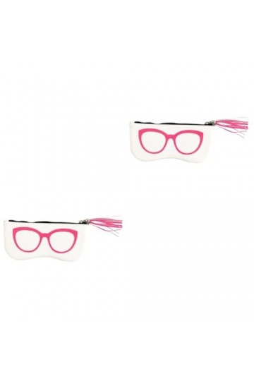 Lot de 2 sacs de rangement pour - Avec fermeture éclair - Noir, Blanc x2, 20.5*9cmx2pcs