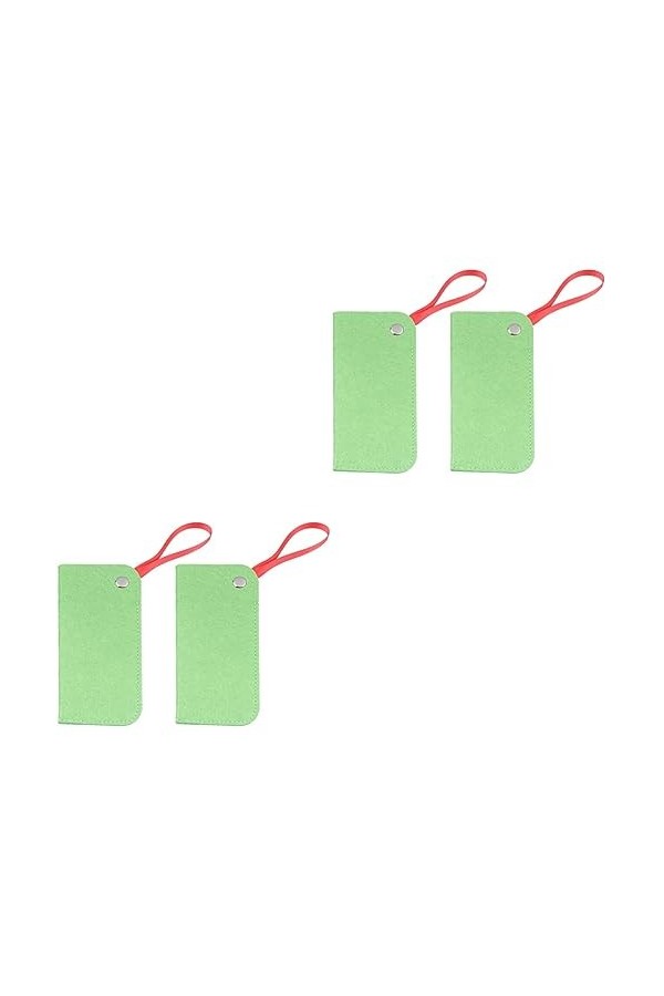 SOIMISS 4 Pièces Pochette De Lunettes De Soleil De Mode Pochette De Lunettes En Feutre Étui À Lunettes Avec Boucle Sac De Ran