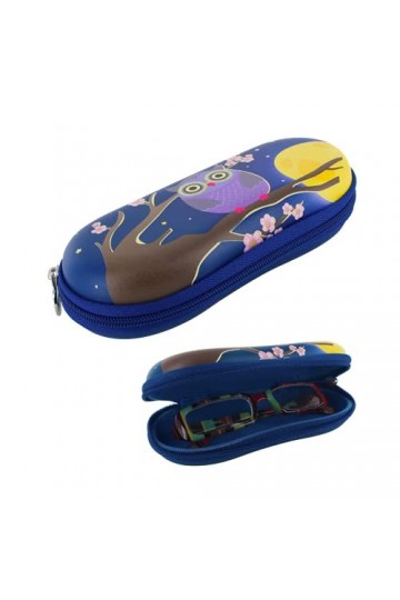 Pylones, Etui à lunettes rigide Voyage Blue Owl