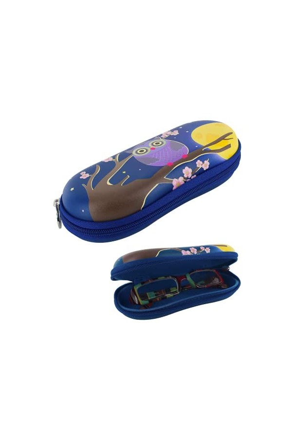 Pylones, Etui à lunettes rigide Voyage Blue Owl
