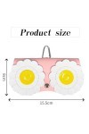 TTYSHIP® 4 Pièces Sac à Lunettes, Pochette Lunettes de Soleil Sac avec Mousqueton, Étui à Lunette Portable, Sacs à Lunettes d