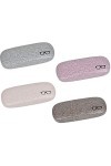 4 Pièces Étui à Lunettes Rigide, Etui à Lunettes en Lin, Étui à Lunettes, Convient pour Ranger Et Stocker des Lunettes de Myo