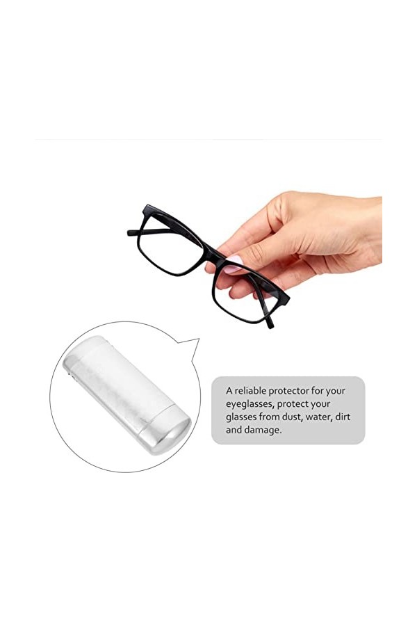 TENDYCOCO Étui À Lunettes Mince Étui À Lunettes De Soleil Étui À Lunettes Rigide En Aluminium Pour Adulte Argent Étui À Lun