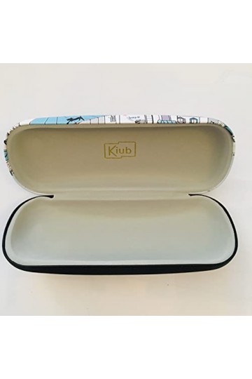 KIUB Etui à lunettes rigide - motif Paris Tour Eiffel - Tour Eiffel dans les nuages