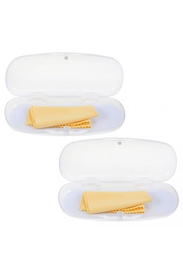 HEALLILY 2Pcs Verres en Plastique Étui de Lunettes Hard Lunettes Lunettes de Lunettes Porte- Lunettes Boîte de Rangement de L