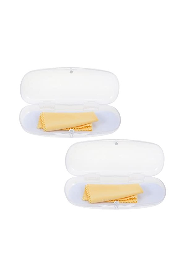 HEALLILY 2Pcs Verres en Plastique Étui de Lunettes Hard Lunettes Lunettes de Lunettes Porte- Lunettes Boîte de Rangement de L