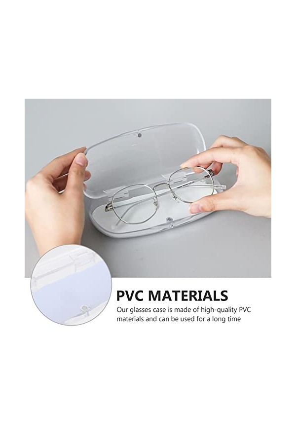 HEALLILY 2Pcs Verres en Plastique Étui de Lunettes Hard Lunettes Lunettes de Lunettes Porte- Lunettes Boîte de Rangement de L