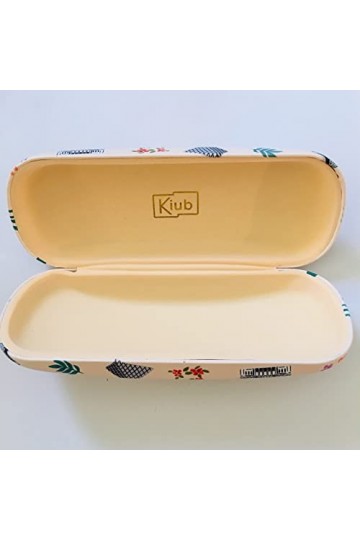 KIUB Etui à lunettes rigide - Motif Paris jadore avec la Tour Eiffel - fond blanc