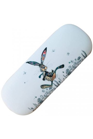 KIUB Etui à lunettes rigide - motif lièvre qui court stylisé