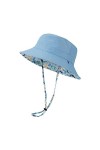 Chapeau de Pêcheur pour Femmes Filles Réversible Chapeau Bob Pliable Léger Chapeau de Soleil Bucket Hat Casquette Dété pour 