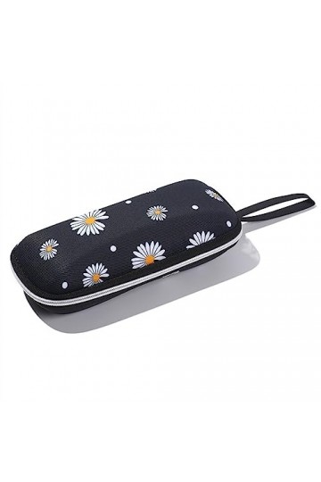 Portable étui à lunettes lunettes de soleil sacs lecture lunettes boîte femmes stockage dur étuis à lunettes Color : B-black