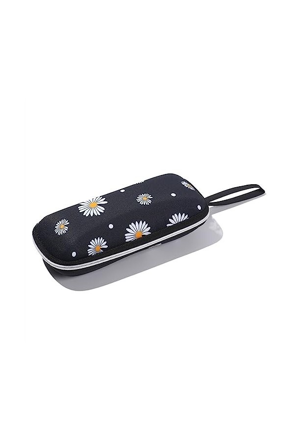 Portable étui à lunettes lunettes de soleil sacs lecture lunettes boîte femmes stockage dur étuis à lunettes Color : B-black