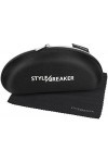 styleBREAKER étui à lunettes de soleil avec lingette nettoyage, étui souple avec fermeture à glissière, coffret lunettes 0902