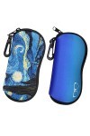 NUYYR 2 pièces Étui à Lunettes en Néoprène, Etui Lunettes de Soleil, Sac Souple de Lunettes, Sac Souple de Lunettes de Soleil