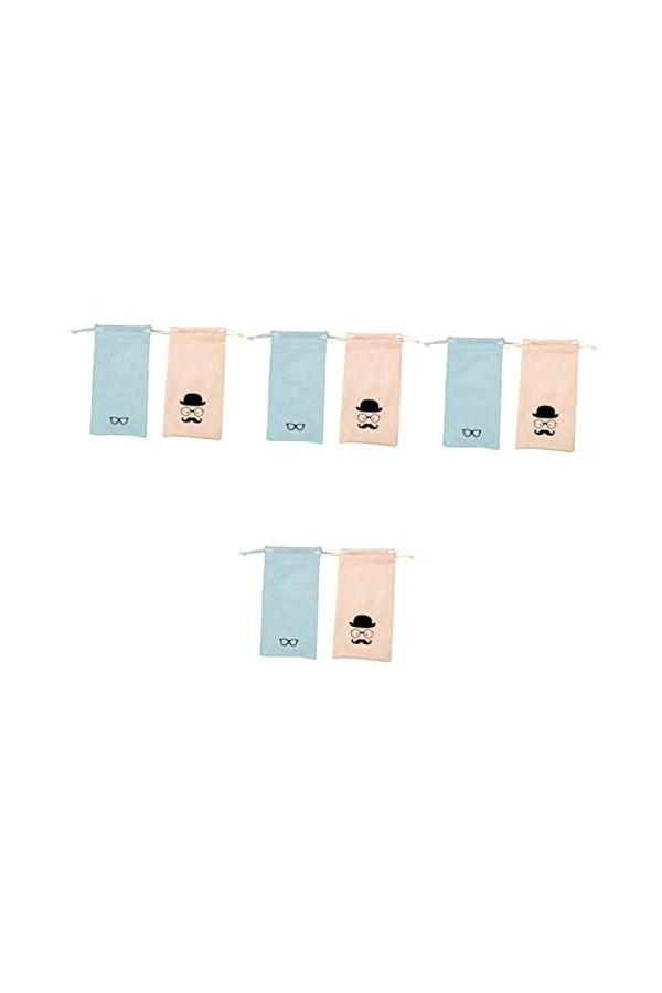 LALAFINA 10 Pièces Sac À Lunettes Étuis À Lunettes Sac Organisateur pour Voyager Lunettes De Soleil Manchon De Lunettes De So