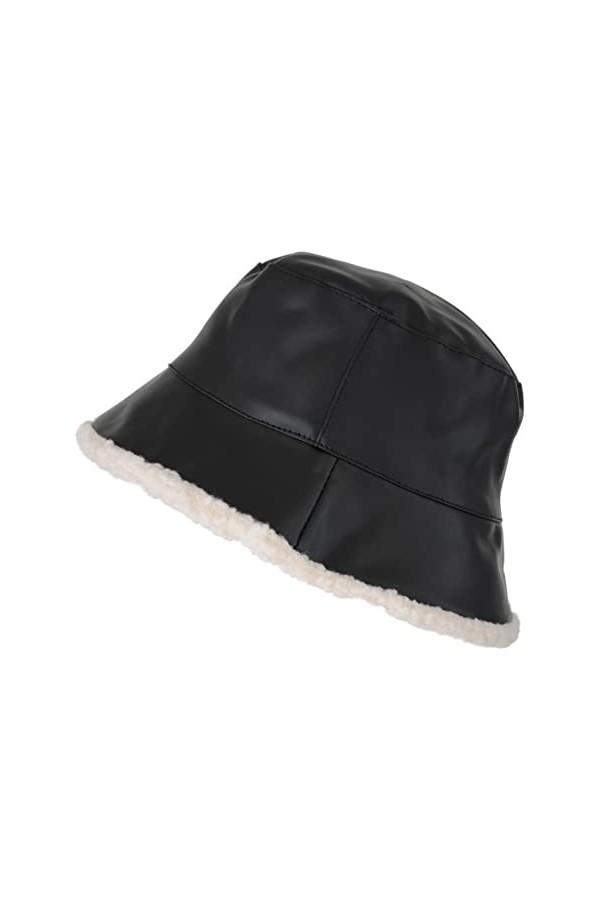 TOUTACOO, Bob de Pluie, Ciré Mat, Imperméable, Intérieur Fourré Noir 