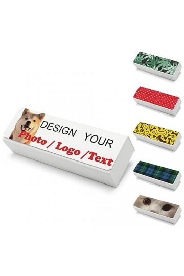 Lawenp Étuis à lunettes à coque souple unisexe personnalisés étui à lunettes personnalisé étui à lunettes de soleil personnal