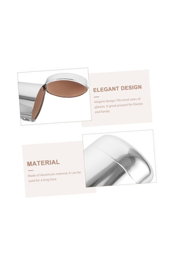 IWOWHERO Étui à Lunettes À Lunettes En Métal Trousse De Maquillage Portable Organisateur De À Lunettes De Sport Étuis à Lunet