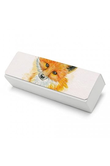 Rock Roll Étui à lunettes rigide léger et portable pour homme et femme Motif crâne, Renard peint 4, taille unique