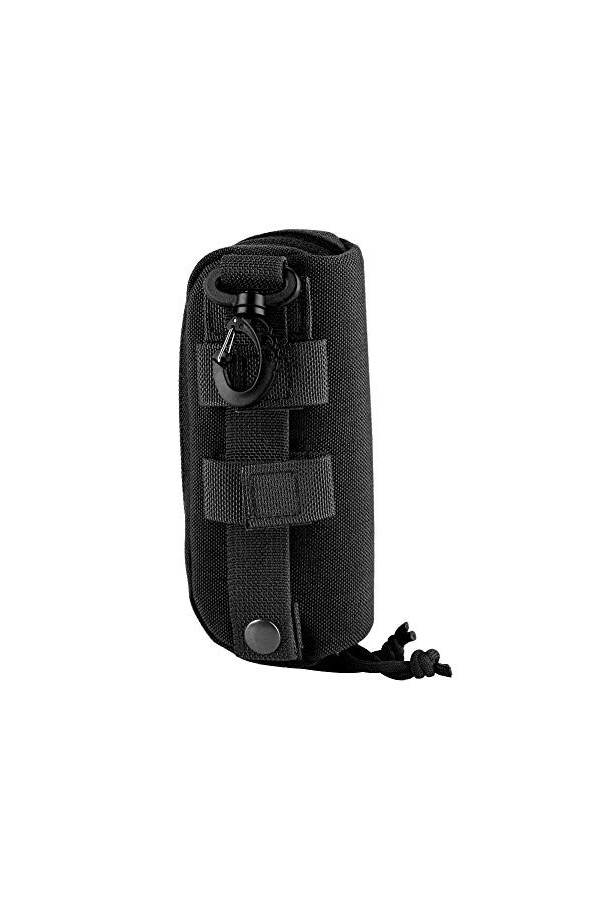 Fsskgx Étui à Lunettes de Soleil Tactique Molle Portable résistant aux Chocs Noir