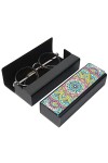 ISAKEN Étui à Lunettes avec Strass, Lunettes Boîte Bricolage Diamant Peinture Lunettes de Soleil Lunettes Case Portable Boîte