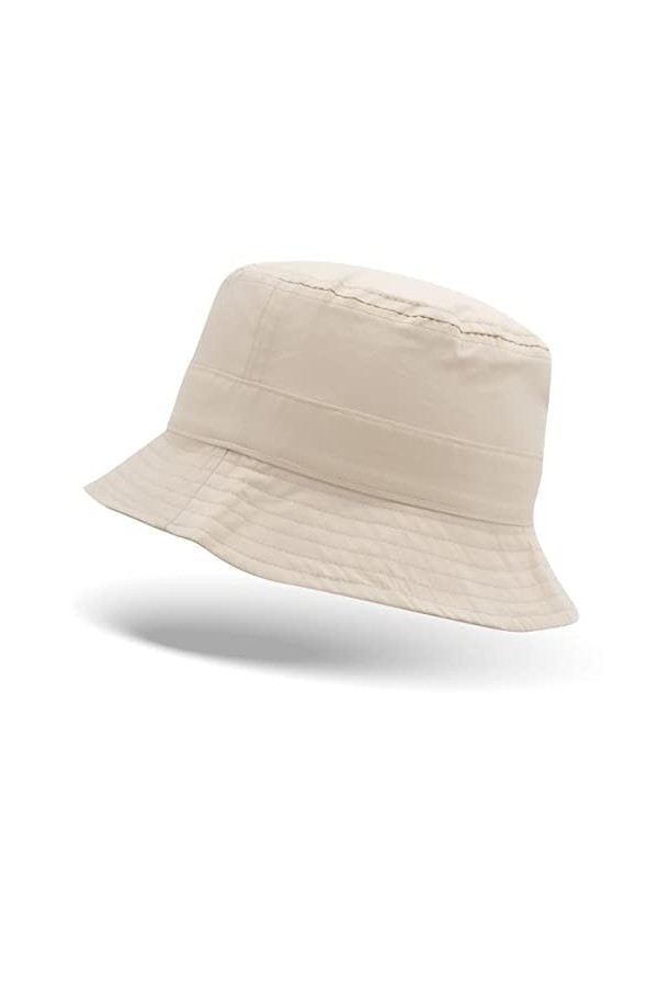 Colours & Beauty Chapeau Bob Coloré en Coton Beige Fille 6-12 Ans | Chapeau de Pêcheur Enfant | Bob Fille Été | Chapeau De So