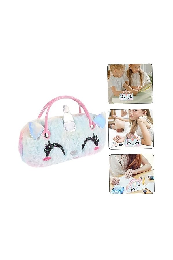 OATIPHO à Lunettes Licorne Pochette Portable à Lunettes De Soleil Licorne Pochette Pour Lunettes De Soleil Avec Poignée Sacs