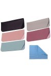lylqmy Lot de 5 étuis à lunettes souples en cuir souple épais avec ouverture pour lunettes portables Convient pour les sports