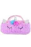 Unomor Étui À Lunettes Pochette À Lunettes Licorne Éblouissante Paillettes Coque Rigide Avec Poignée