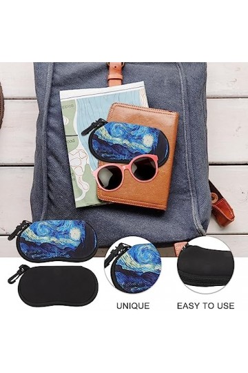 ABOOFAN 2 Pièces Organisateur Détuis à Lunettes Boîte à Lunettes à Lunettes De Soleil Rigide Pour Femme Support Détui à Lunet