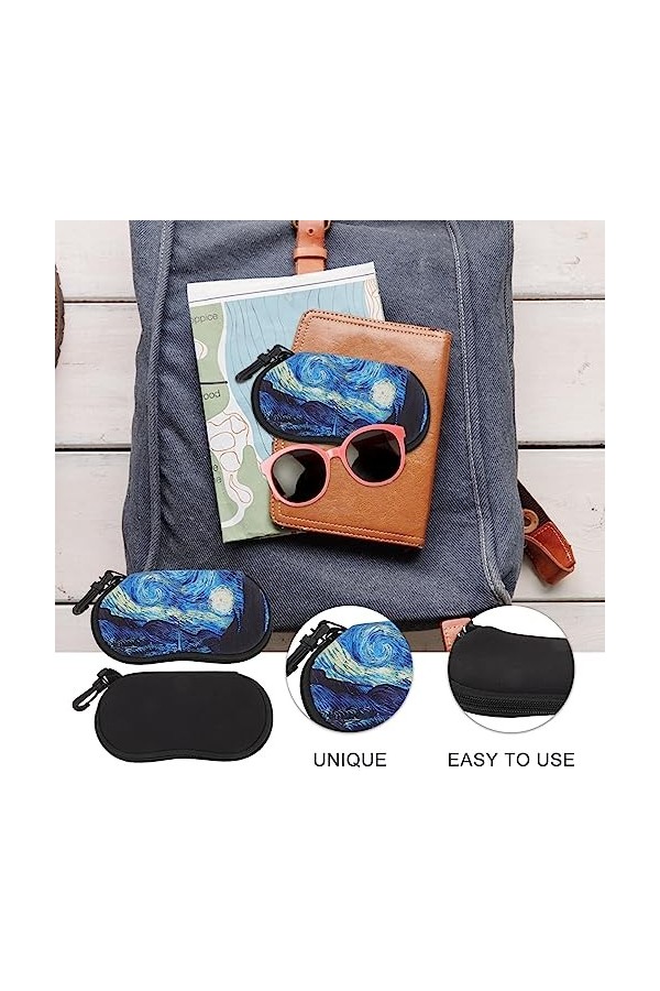 ABOOFAN 2 Pièces Organisateur Détuis à Lunettes Boîte à Lunettes à Lunettes De Soleil Rigide Pour Femme Support Détui à Lunet