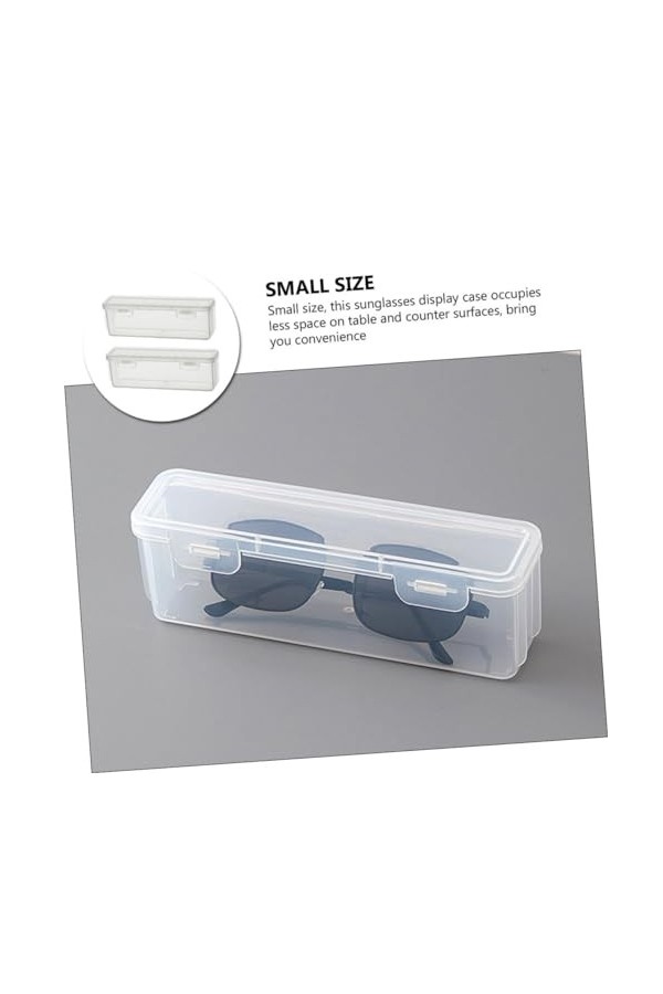 COLLBATH 2 Pièces Vitrine De Lunettes De Soleil Boîte De Rangement Pour Lunettes De Soleil Organisateur De Stockage De Lunett