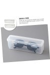 COLLBATH 2 Pièces Vitrine De Lunettes De Soleil Boîte De Rangement Pour Lunettes De Soleil Organisateur De Stockage De Lunett