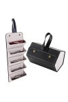 Étui de rangement pour lunettes de soleil – Organiseur de lunettes de soleil de voyage portable avec 5 emplacements – Étui à 
