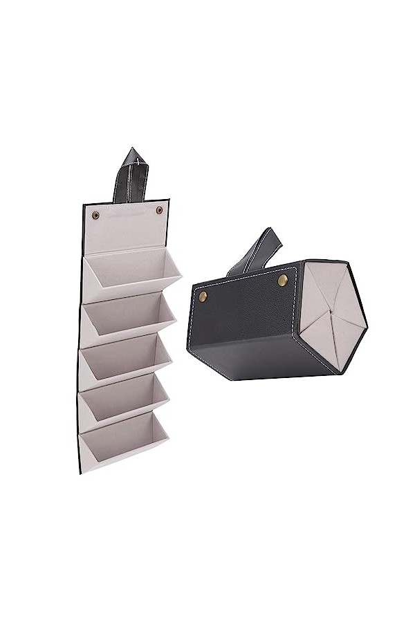 Étui de rangement pour lunettes de soleil – Organiseur de lunettes de soleil de voyage portable avec 5 emplacements – Étui à 