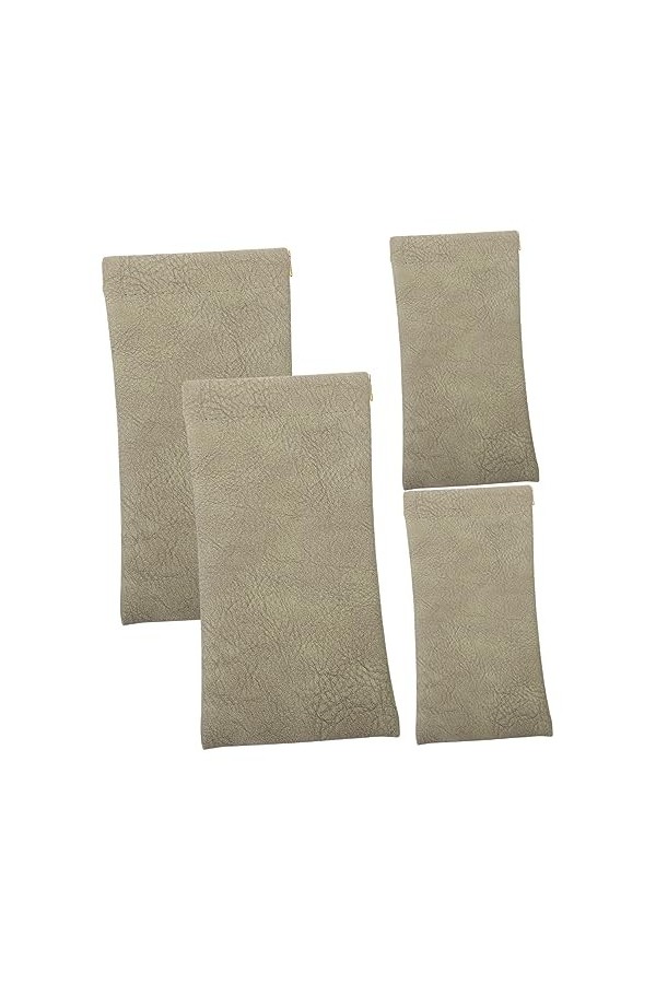 FUNOMOCYA 4 Pièces Sac De Rangement Pour Lunettes À Lunettes Souple Pochette à Lunettes À Lunettes De Soleil Porte- Hommes Et