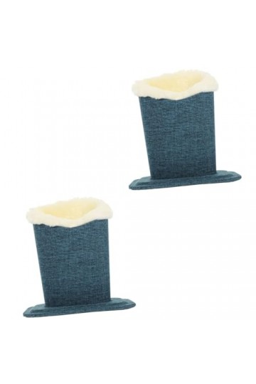 ABOOFAN 2 Pièces Porte-Lunettes En Tissu Support De Lunettes Étui À Lunettes Doublé En Peluche Lunettes De Soleil En Peluche 