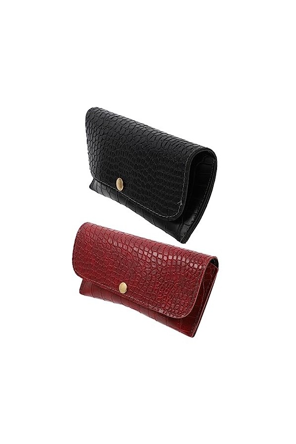 2 Boîtes Étui à Lunettes En Alligator Pochette De Rangement Pour Lunettes Étui à Lunettes Souple Pochette Souple Pour Lunette