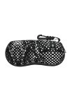 ZYVIA Étui à lunettes souple ultra léger et portable à pois noirs et blancs - Coque de protection multi-usages résistante aux
