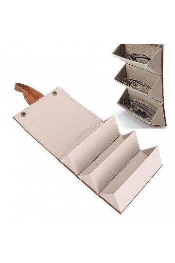 LJCM Étui de Rangement pour Lunettes à 3 Fentes, Présentoir à Lunettes Suspendu Robuste à Plusieurs Compartiments à Coque Rig