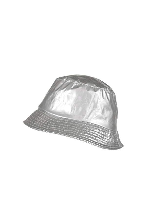 TOUTACOO, Bob Imperméable Aspect Ciré, Chapeau de Pluie Noir