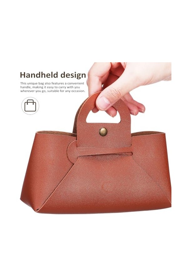 CALLARON 4 Pièces Pochette À Lunettes En Cuir Sacs À Lunettes Pochette De Lunettes De Soleil En Cuir Sac À Lunettes À Lunette