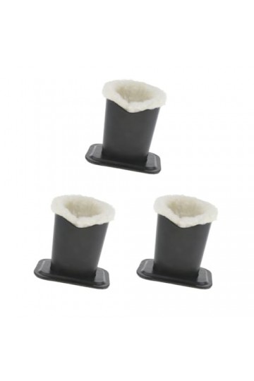 Paowsietiviity Lot de 3 supports à lunettes en cuir synthétique avec doublure en peluche 02