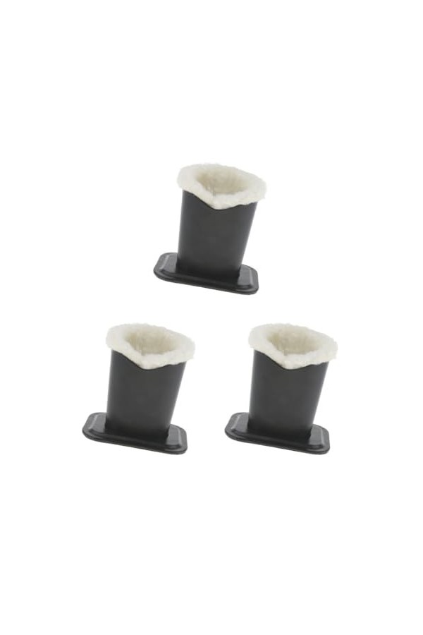 Paowsietiviity Lot de 3 supports à lunettes en cuir synthétique avec doublure en peluche 02