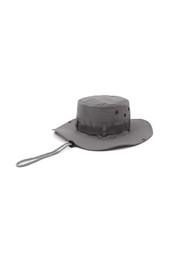 GEMVIE Chapeau Bob Homme Femme Chapeau de Soleil Anti-UV Été Pliable Chapeau de Pêche avec Mentonnière pour Alpinisme Randonn