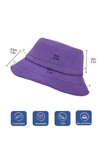 LIVACASA Bob Loisir pour Femme Homme Bob Couleur Unique Bob Pecheur Taille Unique, Violet 