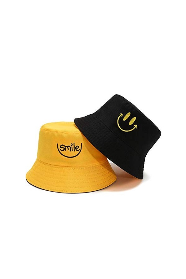 TX Chapeaux de Seau Unisexes,Coton Chapeau de Soleil Pliable pour la randonnée Camping Voyage pêche 1 pièce 